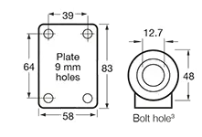 K series fork mount dimensions