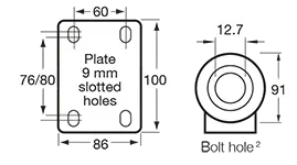J series fork mount dimensions