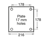 A series fork mount dimensions