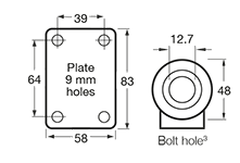 K series fork mount dimensions